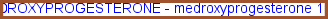 Oral medroxyprogesterone acetate
